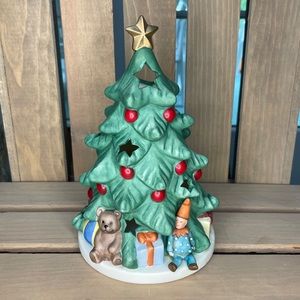 Goebel Christmas Tree Votive Candle Tea Light 7in X 4in